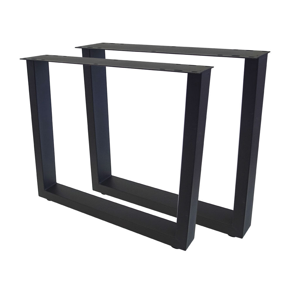 U-Tischbeine 1 Paar (2 Stück) in schwarz pulverbeschichtet