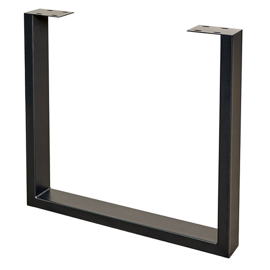 U-Tischbeine 1 Paar (2 Stück) in schwarz pulverbeschichtet