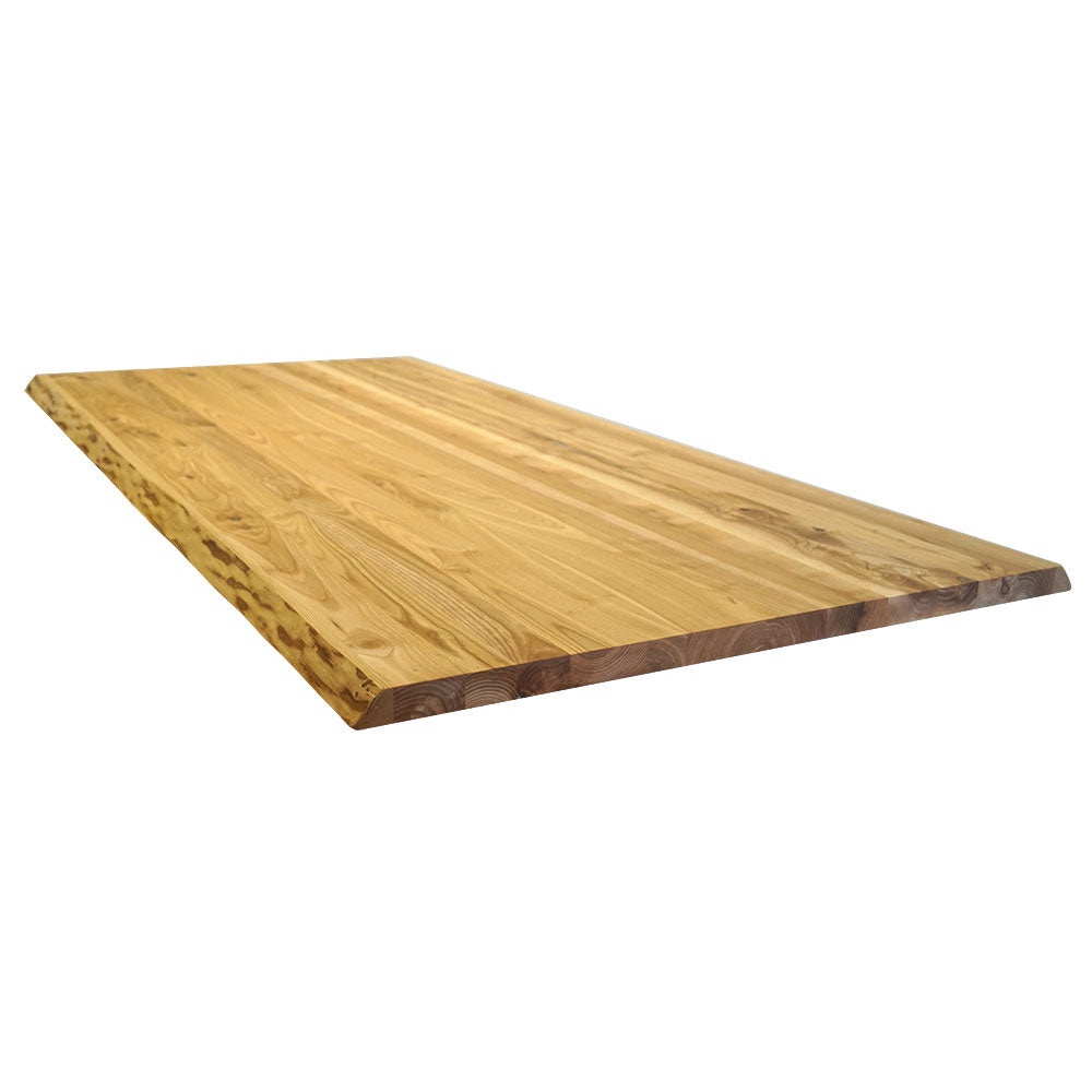 Tischplatte 200x100 cm mit Baumkante aus massiver Esche