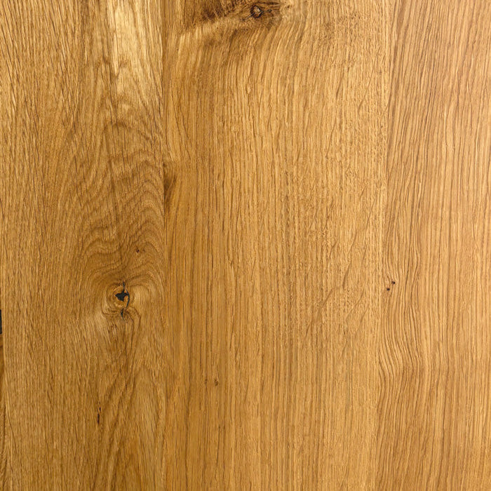 Tischplatte 260x100 cm ohne Baumkante aus massiver Eiche