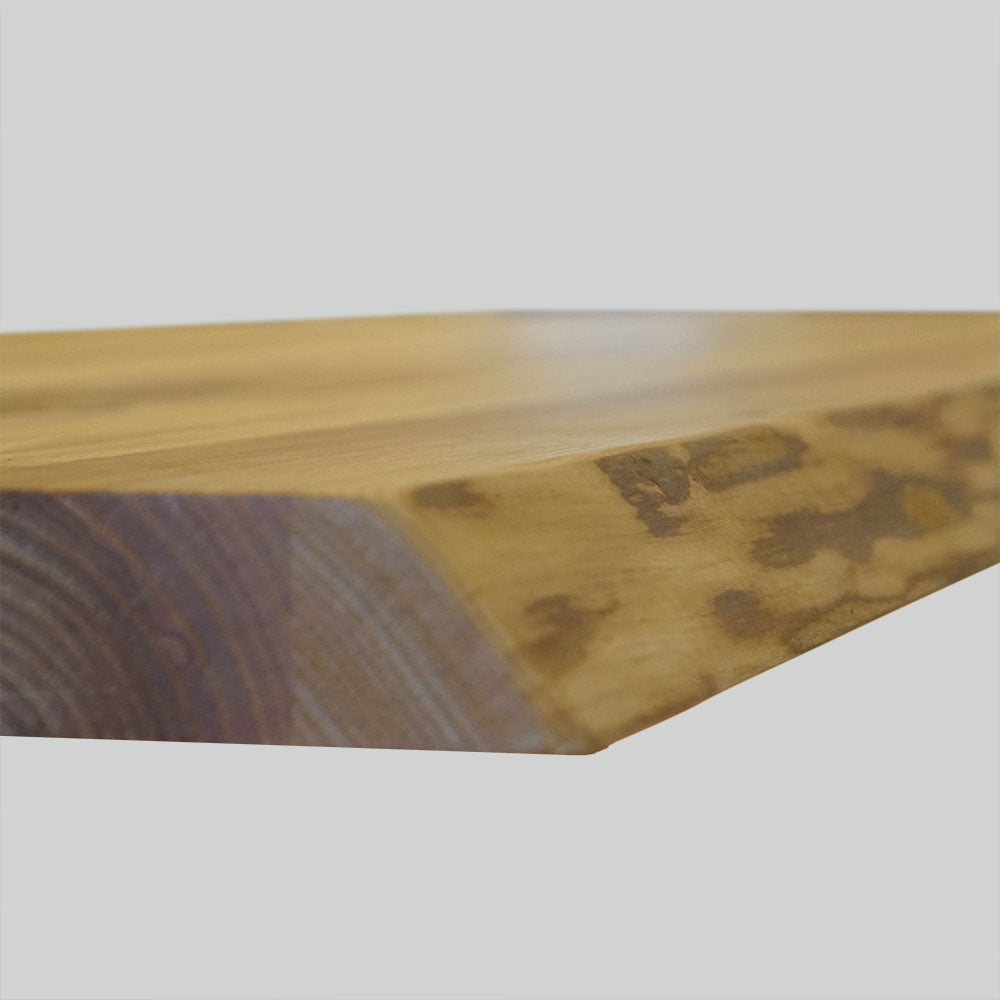 Tischplatte 160x80 cm mit Baumkante aus massiver Esche