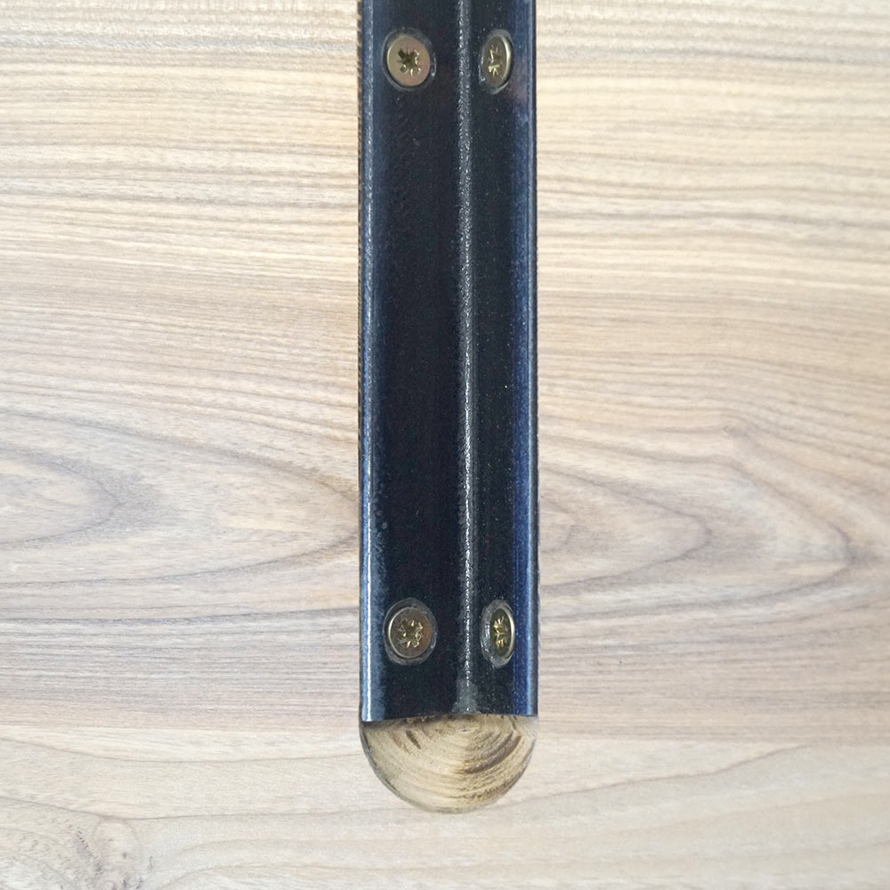 Tischplatte 160x80 cm ohne Baumkante aus massiver Esche, weiß veredelt