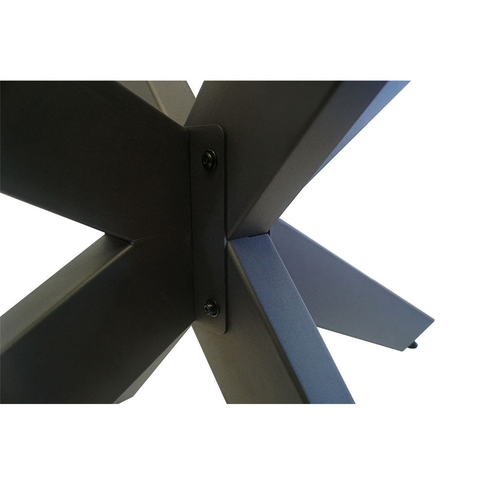 Spider Tischgestell Mittelfuß metall schwarz