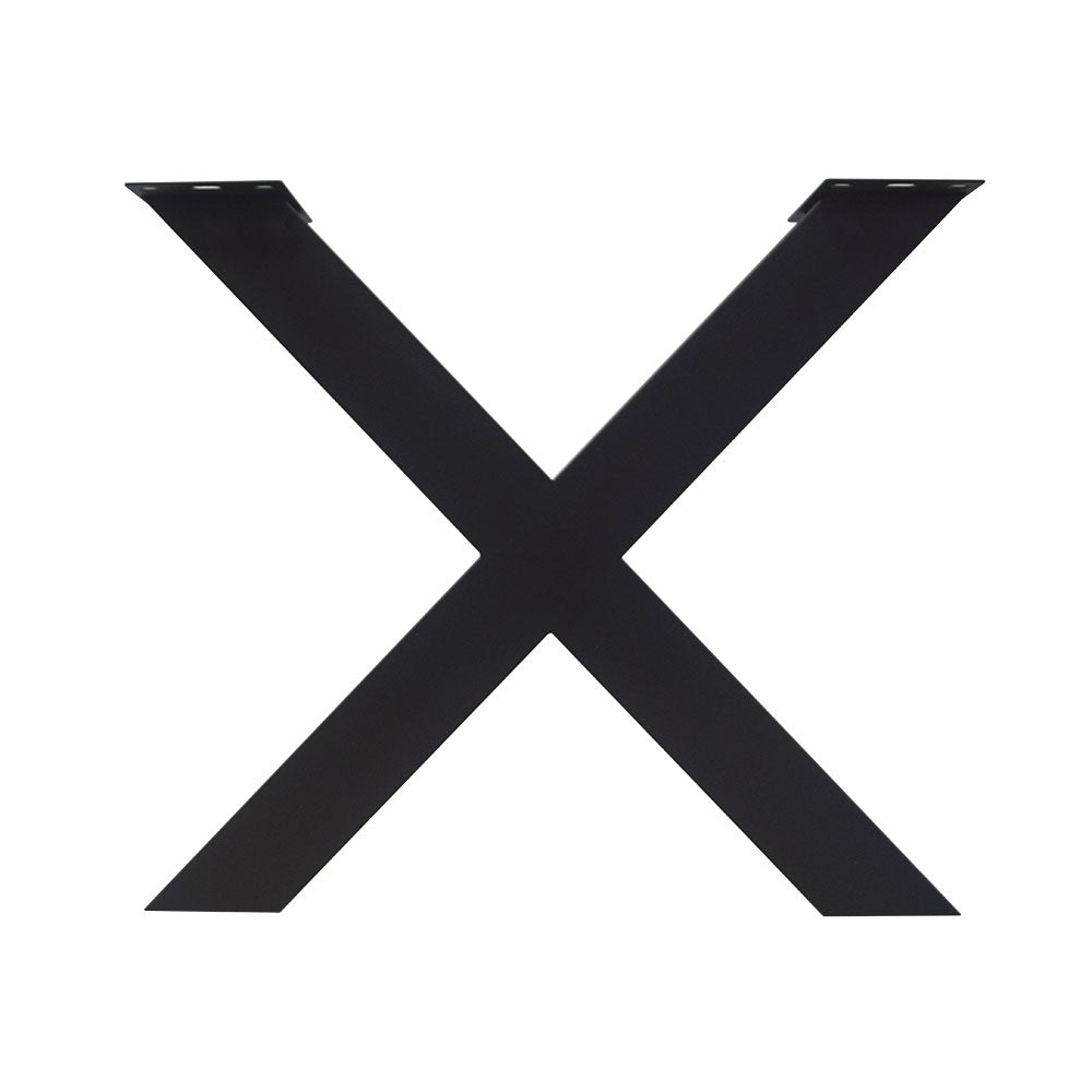 X-Tischbeine 1 Paar (2 Stück) in schwarz pulverbeschichtet